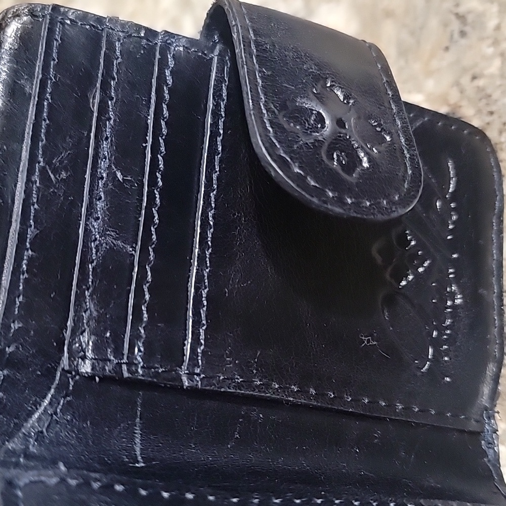 Patricia Nash EUC Leather Iberia Wallet Pervian Paint - Picture 5 of 7